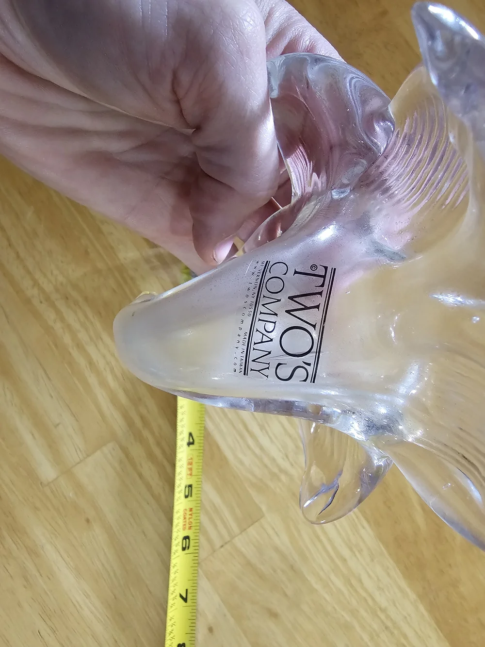Two's Company Clear Glass Flower Bud
